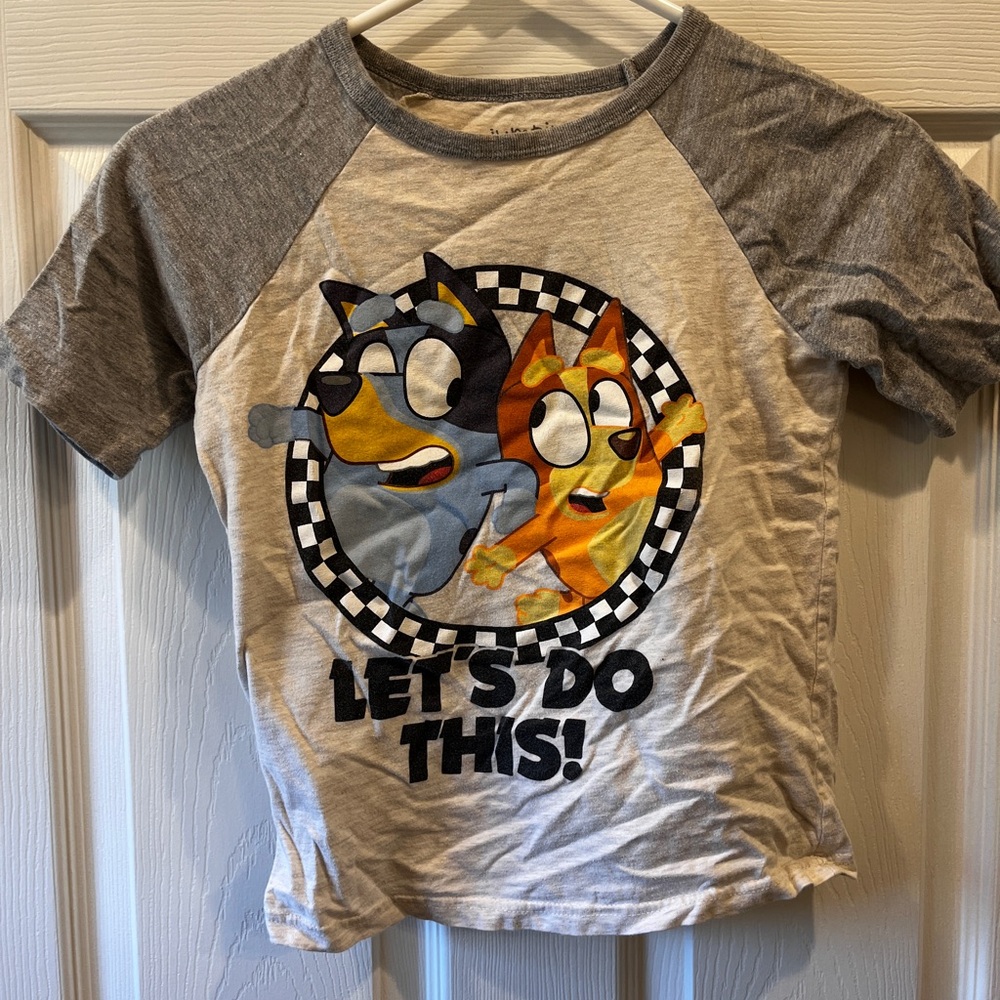 Jumping Beans Bluey Gray Graphic Tee
